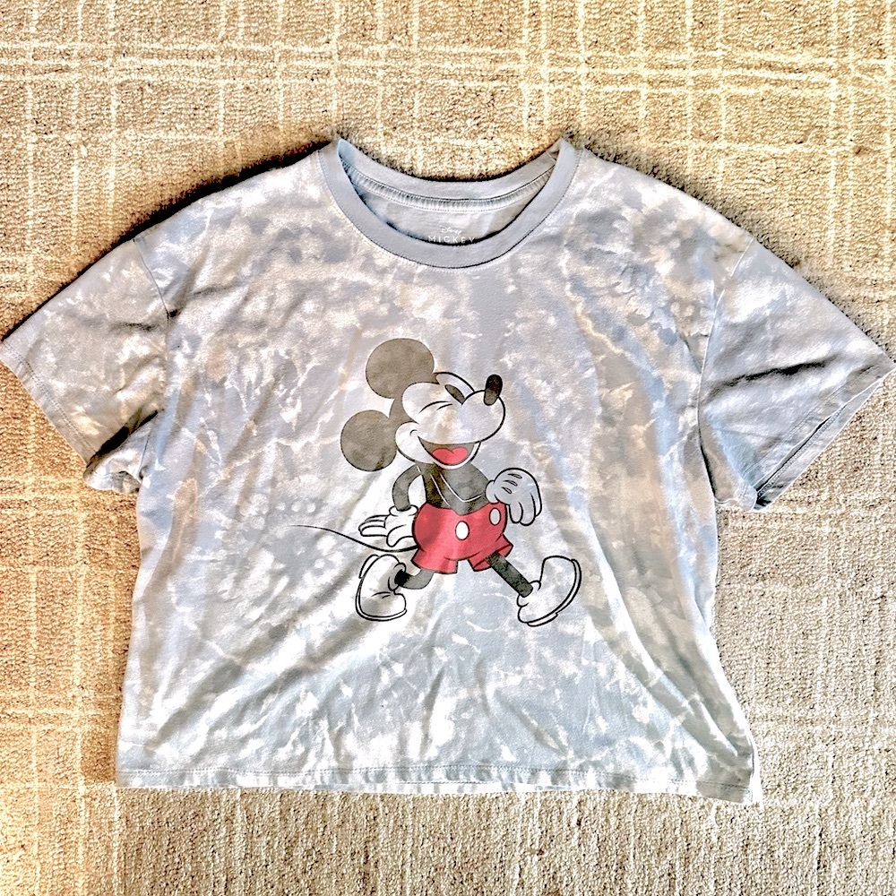 DISNEY • Mickey Mouse Tie-Dye Cropped Tee